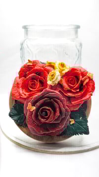 Image 1 of Rose Glass yar|Jarrón de Vidrio