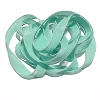 Image 2 of 1PC. SEA GLASS  42" Hand Dyed Finished Edge Silk Wrist Wrap Bracelet/Jewelry/Craft Ribbons