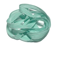 Image 6 of 1PC. SEA GLASS  42" Hand Dyed Finished Edge Silk Wrist Wrap Bracelet/Jewelry/Craft Ribbons