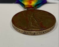 Image 6 of WW1 (British) Victory Medal (Named) w/Framed KIA Attestation