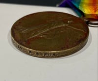 Image 7 of WW1 (British) Victory Medal (Named) w/Framed KIA Attestation