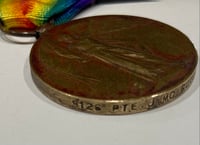 Image 5 of WW1 (British) Victory Medal (Named) w/Framed KIA Attestation