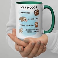 Image 1 of Sloth Four Moods Coffee Mug