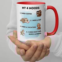Image 3 of Sloth Four Moods Coffee Mug