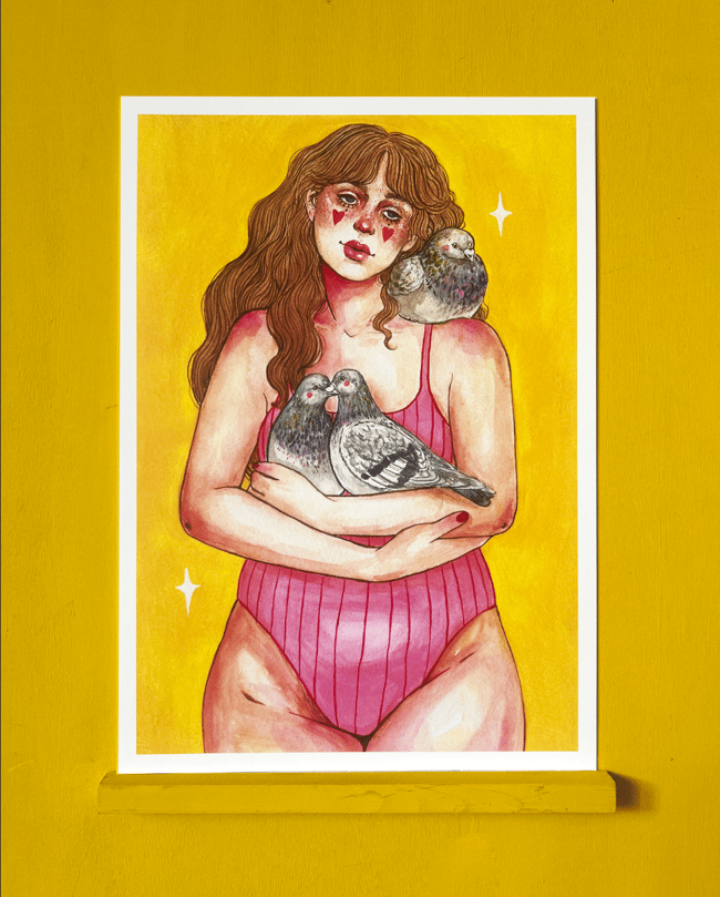 Taubenliebe – A4 Print Matt