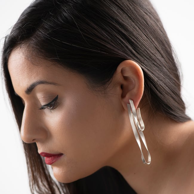 EARRINGS silver 925, Earth And Sky 2023, #036- 39