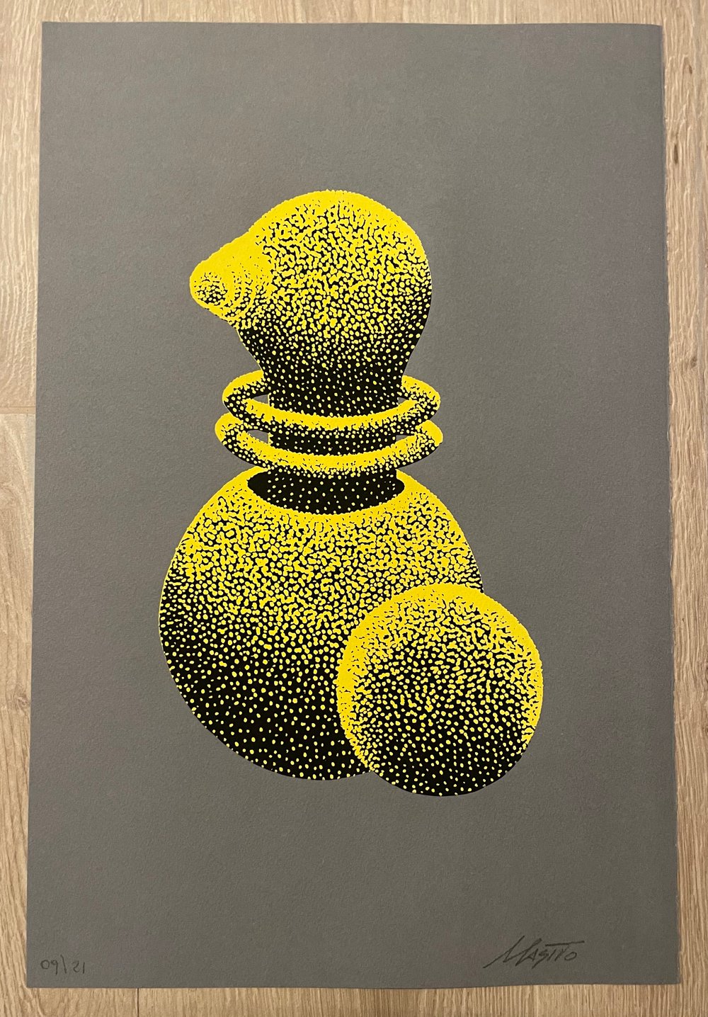 MASITO "TestaCalda" Screen Print Grey