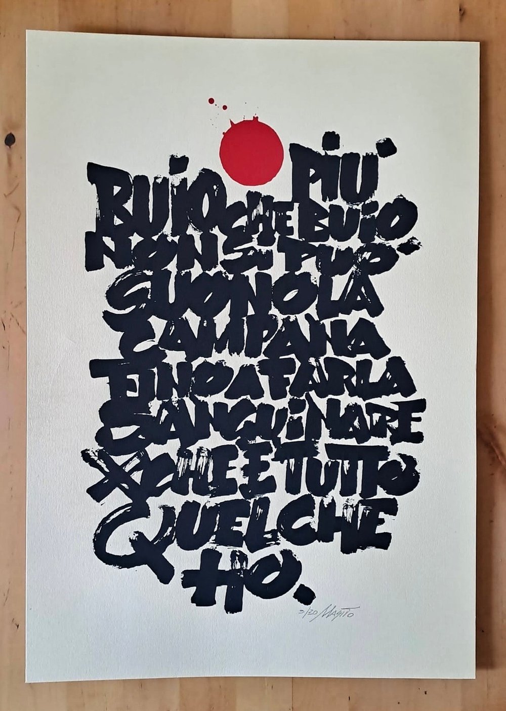 MASITO "Buio" Screen Print