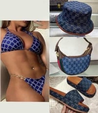 Navy Swimsuit Set