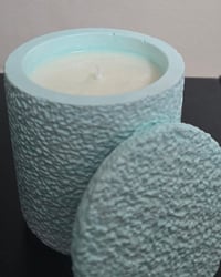 Rustic Blue Candle