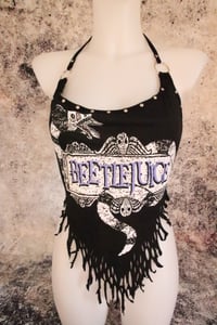 Image 3 of Beetlejuice halter top
