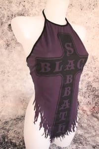 Image 5 of Black Sabbath cross halter top