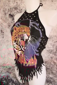 Image 3 of Def Leppard neck halter top Size M