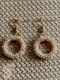 Image 1 of Shore Wander Beaded Hoop Earrings