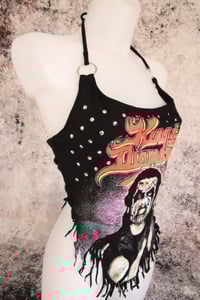 Image 3 of King Diamond skull halter top