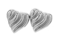 SECRET BOX TEXTURED HEART EARRING
