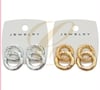 CIRCLE LINK METAL EARRING