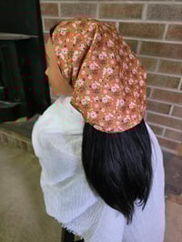 Image 1 of Organic Cotton Crown Cover in Warm Meadow Mushrooms 