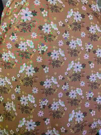 Image 3 of Organic Cotton Crown Cover in Warm Meadow Mushrooms 