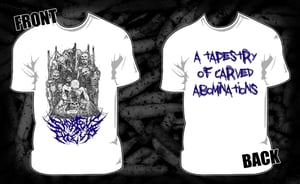 Image of Necrotic Skin Stitching T-shirt (White)