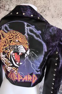 Image 11 of Def Leppard purple Biker Jacket