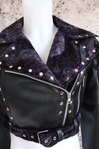 Image 12 of Def Leppard purple Biker Jacket