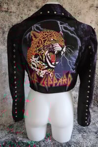 Image 14 of Def Leppard purple Biker Jacket