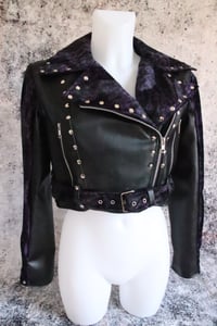 Image 7 of Def Leppard purple Biker Jacket