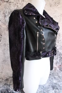 Image 15 of Def Leppard purple Biker Jacket
