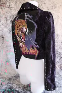 Image 16 of Def Leppard purple Biker Jacket