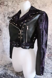 Image 8 of Def Leppard purple Biker Jacket