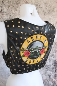 Image 7 of Guns N' Roses faux leather vest