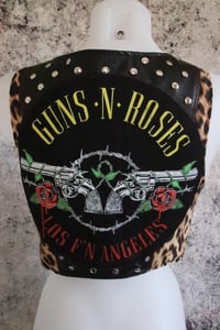 Image 6 of Guns N' Roses leopard leather Vest