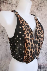 Image 7 of Guns N' Roses leopard leather Vest