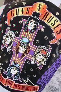 Image 9 of Guns N' Roses Purple leopard leather Vest
