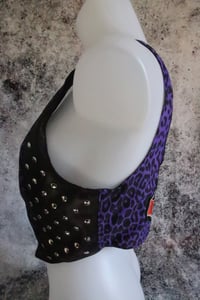 Image 12 of Guns N' Roses Purple leopard leather Vest