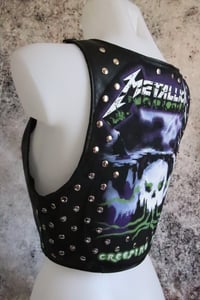 Image 11 of Metallica genuine leather vest