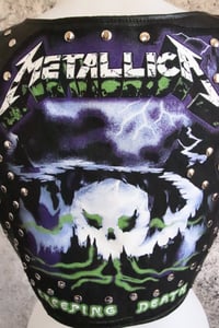 Image 12 of Metallica genuine leather vest