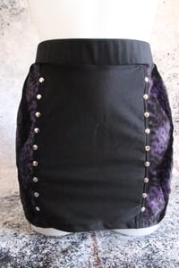 Image 6 of Spandex and purple leopard  mini skirt