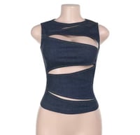 Split Decisions Denim Tank Top 