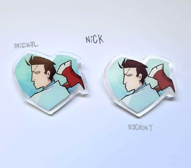 Discount Merch (check desc) | Survivor Heart Pins