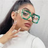 CHIC SQUARED CLEAR SUNGLASSES