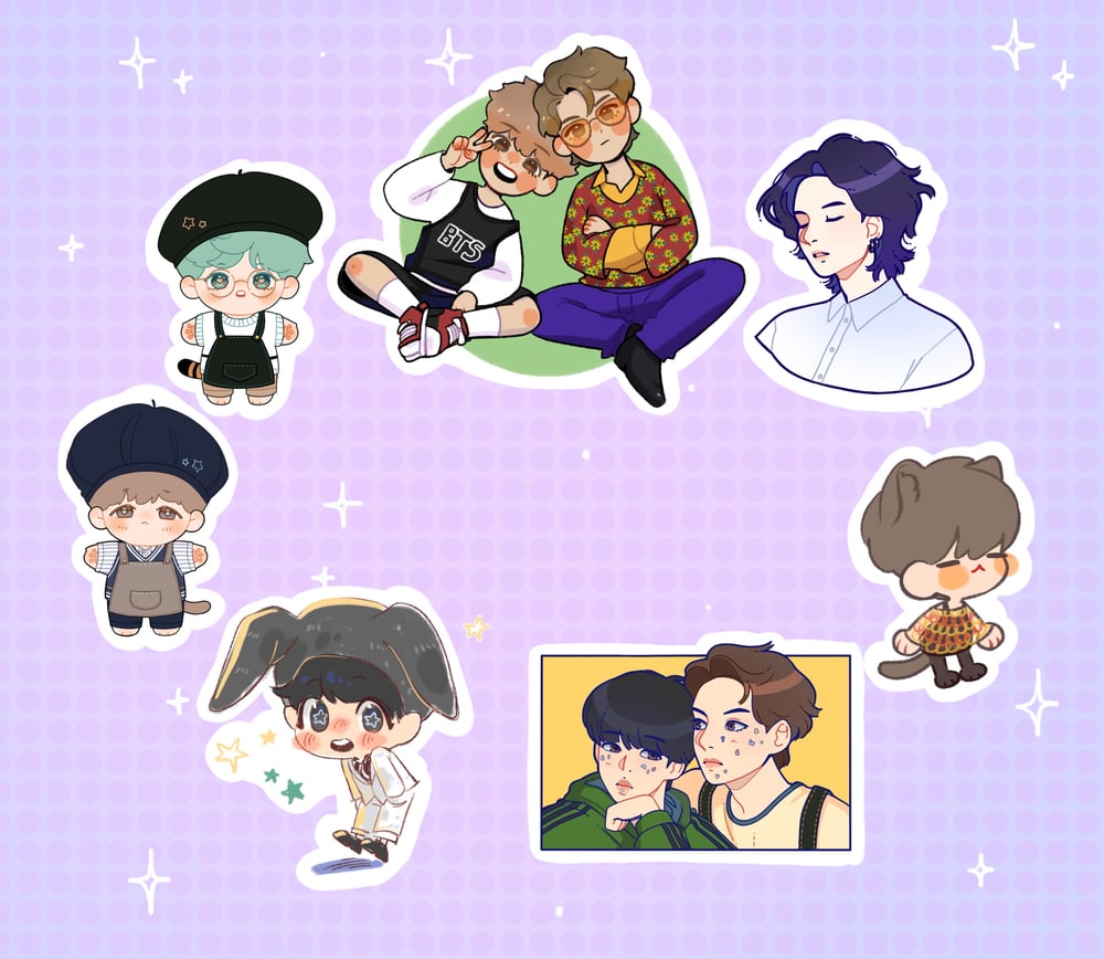 Image of ⭐️ Mystery Bangtan stickers set ⭐️