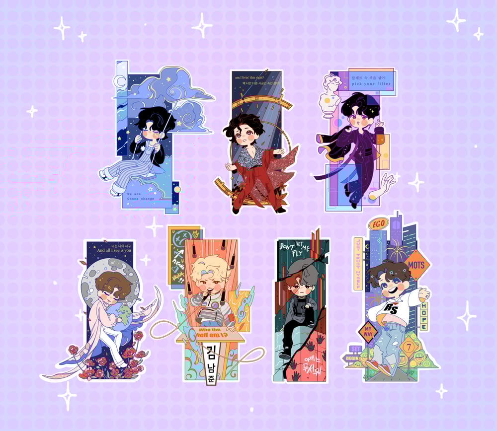 Image of ⭐️ Mystery Bangtan stickers set ⭐️ 
