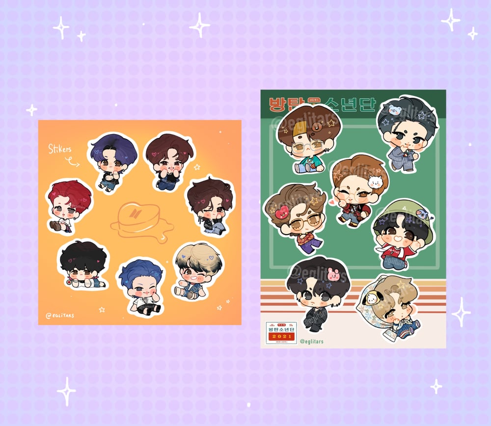 Image of ⭐️ Mystery Bangtan stickers set ⭐️