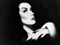 Image 1 of “Vampira” giclee art print