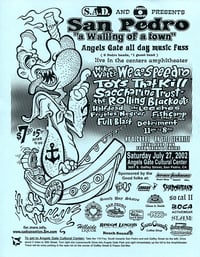 A WAILING OF A TOWN, Music Fuss @ Angel's Gate Amphitheater, 7/21/02 → punk flyer