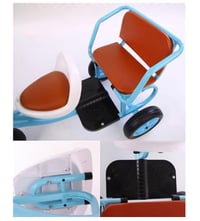 Image 6 of Hansel & Gretel Tandem Tricycle | Ivory or Baby Blue