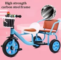 Image 16 of Hansel & Gretel Tandem Tricycle | Ivory or Baby Blue