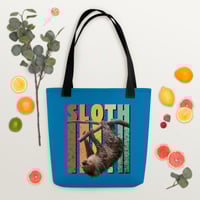 Image 3 of Sloth Hanging Around Tote bag